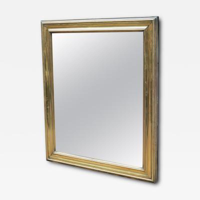 Early 19th Century Patinated Brass Mirror