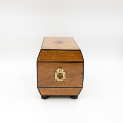 Early 19th Century Solid Lacewood Box with Campaign Handles