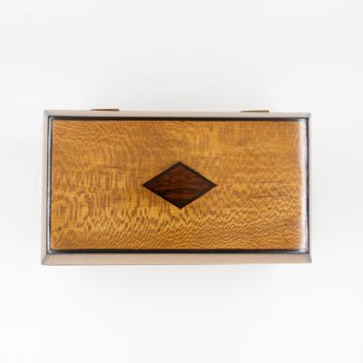 Early 19th Century Solid Lacewood Box with Campaign Handles