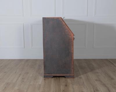 Early 19th Century Swedish Secretary in Black with Painted Interior circa 1810