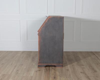 Early 19th Century Swedish Secretary in Black with Painted Interior circa 1810