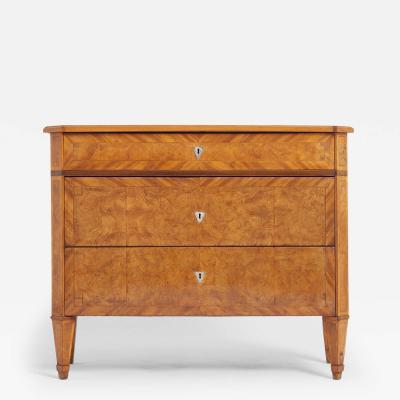 Early 19th Century Swedish Walnut Chest of Drawers