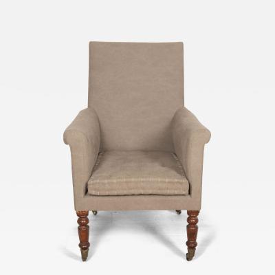 Early 19th Century Upholstered Library Armchair