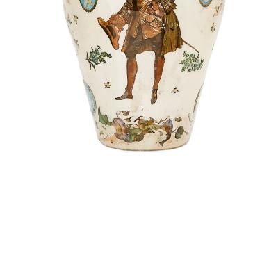 Early 19th Century Victorian Decalomania Decorative Vase London