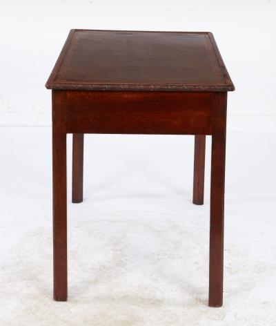 Early 19th c English Two Drawer Leather Top Writing Table