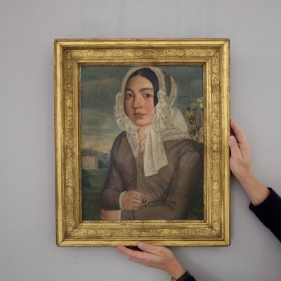 Early 19th century portrait of a chatelaine France