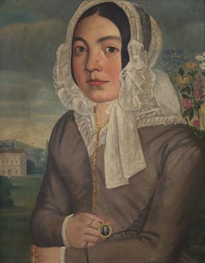 Early 19th century portrait of a chatelaine France