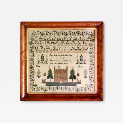 Early 19thC American Sampler By Mary Nelson Circa 1837