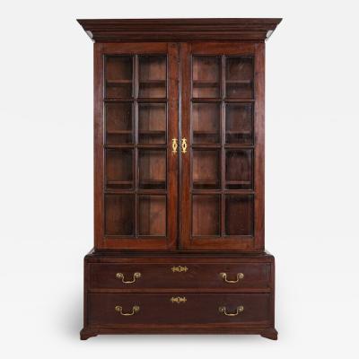 Early 19thC English Mahogany School Library Glazed Bookcase