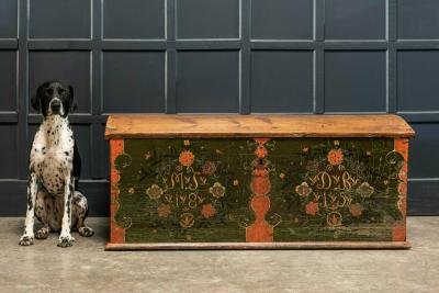Early 19thC Swedish Marriage Dowry Chest