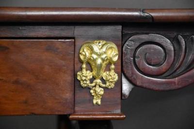 Early 19thc French Empire mahogany sofa table