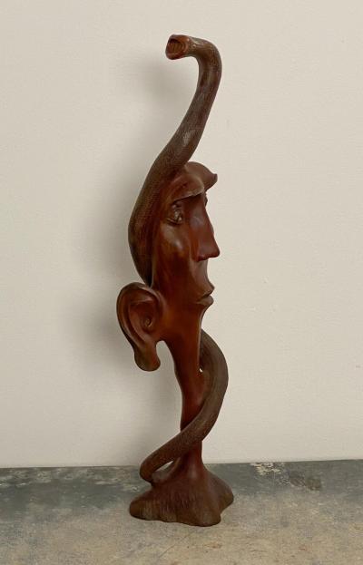 Early 20th Century 1920 American Surrealist Carving