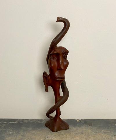 Early 20th Century 1920 American Surrealist Carving