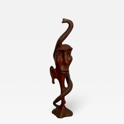 Early 20th Century 1920 American Surrealist Carving