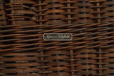 Early 20th Century American Mission Natural Wicker Te te a Te te