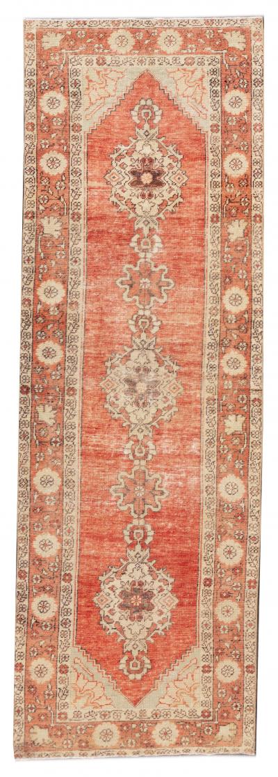 Early 20th Century Antique Anatolian Wool Runner Rug 3 x 10