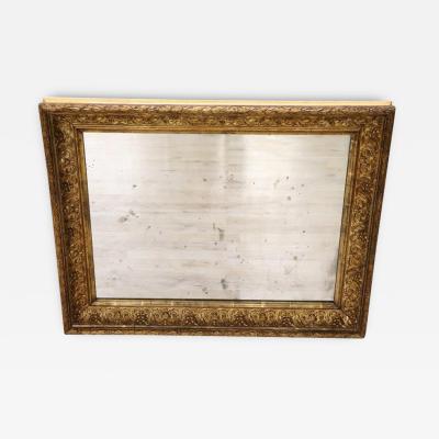 Early 20th Century Art Nouveau Gilded Wood Wall Mirror