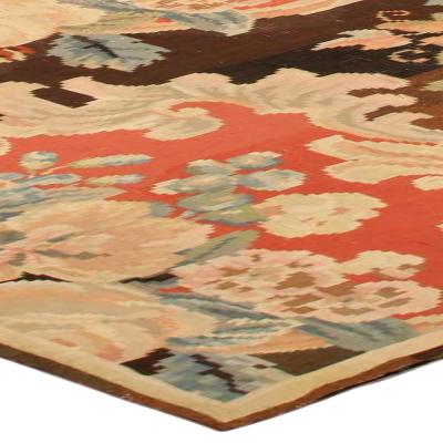 Early 20th Century Bessarabian Floral Bouquets Design Handmade Carpet