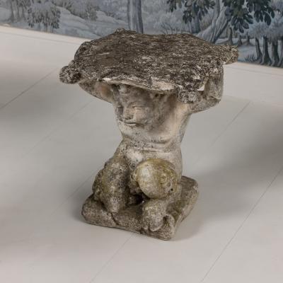 Early 20th Century Collection of Four Italian Concrete Forest Fauns