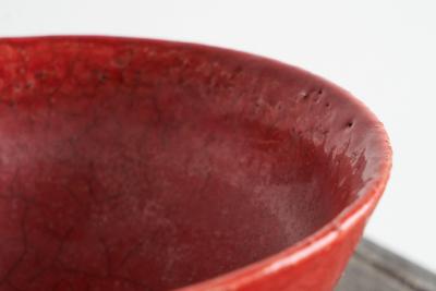 Early 20th Century Craquel Glazed Sang de Boeuf Bowl