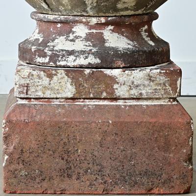 Early 20th Century English Compton Terracotta Pot on Pedestal