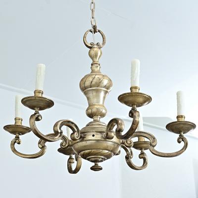 Early 20th Century French Bronze Chandelier