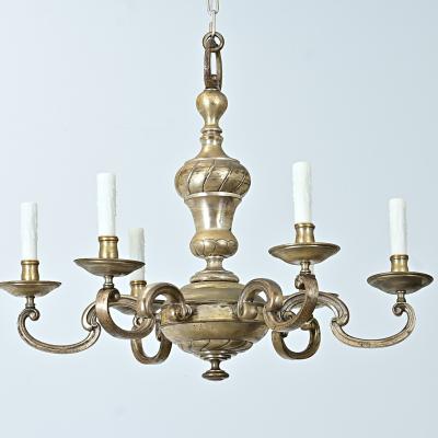 Early 20th Century French Bronze Chandelier