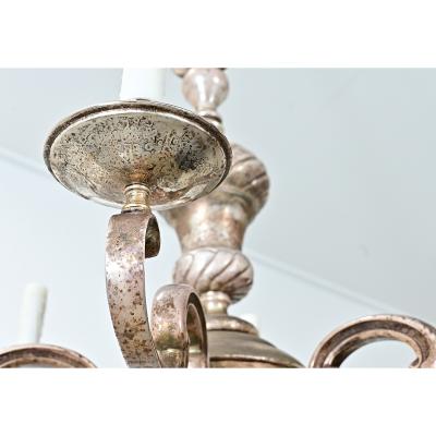 Early 20th Century French Bronze Chandelier
