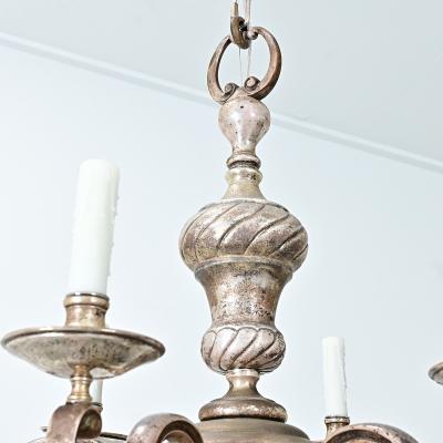 Early 20th Century French Bronze Chandelier