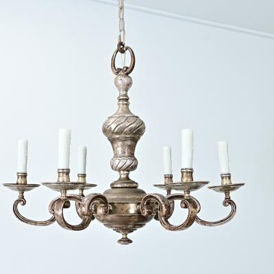 Early 20th Century French Bronze Chandelier