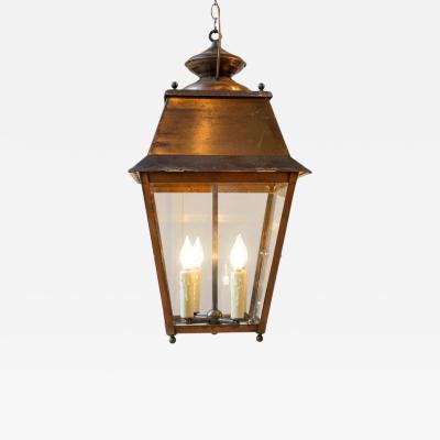 Early 20th Century French Copper Hanging Lantern