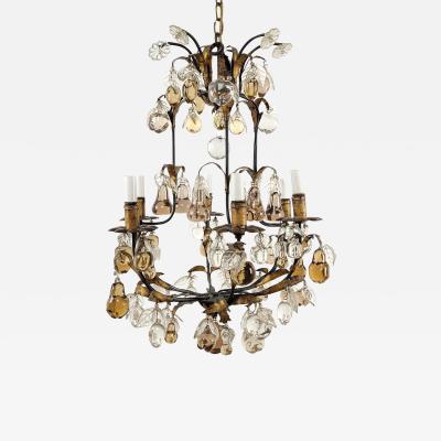 Early 20th Century French Crystal Chandelier Attributed to Bagues