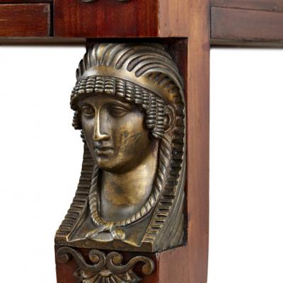 Early 20th Century French Empire Style Roll Top Desk