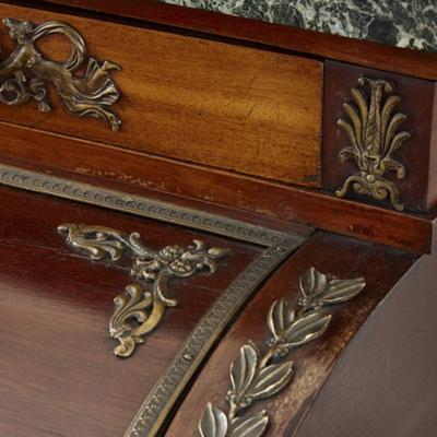 Early 20th Century French Empire Style Roll Top Desk