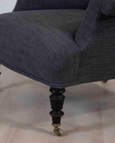 Early 20th Century French Grey Armchair Circa 1910