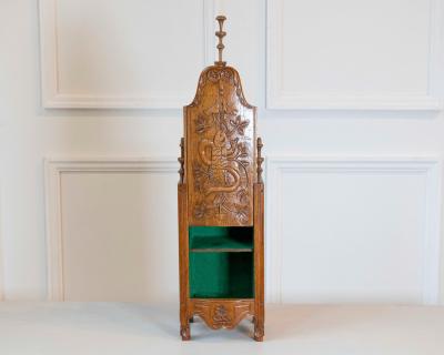 Early 20th Century French Hand Carved Flour Box