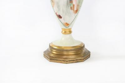 Early 20th Century French Porcelain Pair Table Lamps