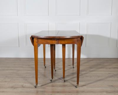 Early 20th Century French Restoration Style Solid Walnut Extension Dining Table