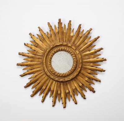 Early 20th Century French Sunburst MIrror