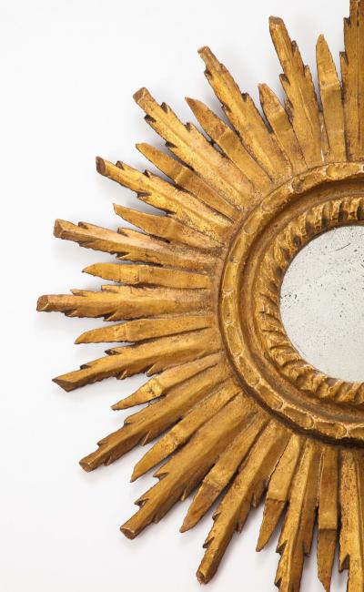 Early 20th Century French Sunburst MIrror