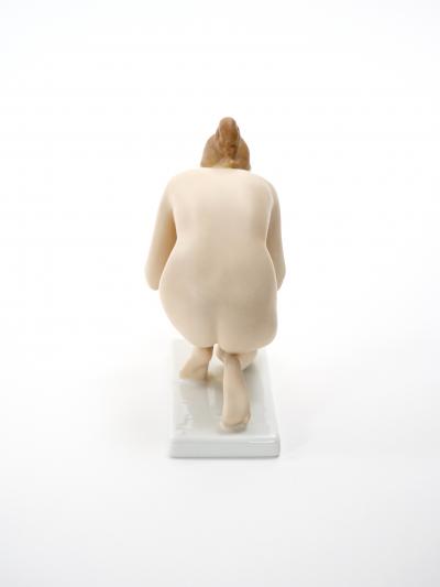 Early 20th Century German Rosenthal Porcelain The Drinker by Ernst Wenck