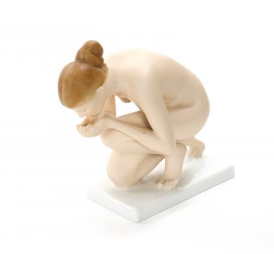 Early 20th Century German Rosenthal Porcelain The Drinker by Ernst Wenck
