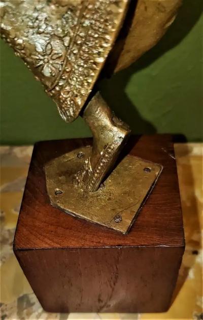 Early 20th Century Gilt Metal Thai Khon Dancer