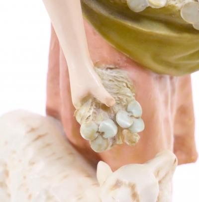 Early 20th Century Hand Painted Gilt Decorated Porcelain Decorative Sculpture