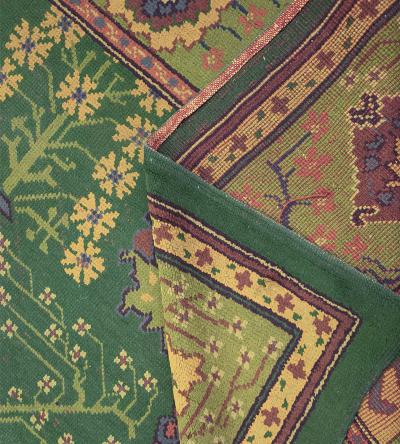 Early 20th Century Handwoven Donegal Rug Handwoven in Ireland