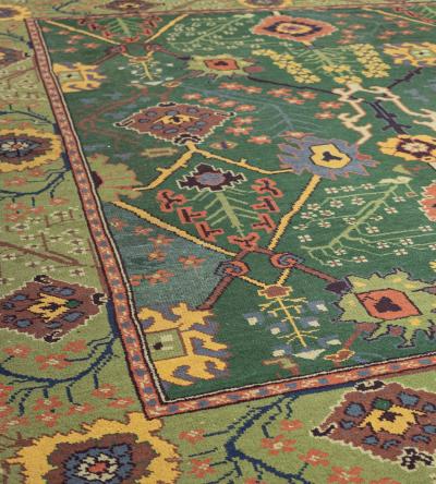 Early 20th Century Handwoven Donegal Rug Handwoven in Ireland