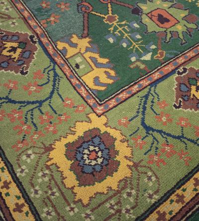 Early 20th Century Handwoven Donegal Rug Handwoven in Ireland