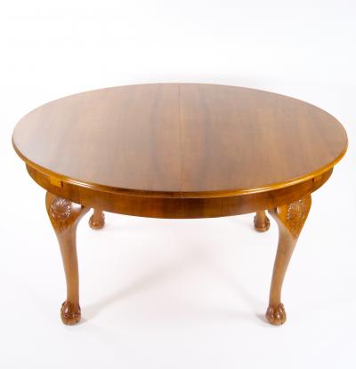 Early 20th Century Italian Hand Carved Walnut Neoclassical Style Dining Table