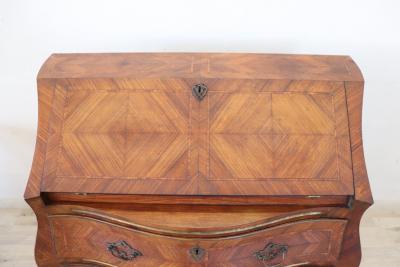 Early 20th Century Italian Louis XV Style Cabinet with Writing Desk