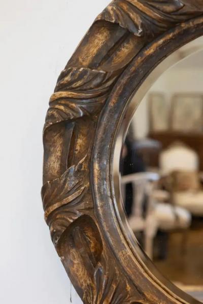 Early 20th Century Italian Renaissance Style Round Mirror